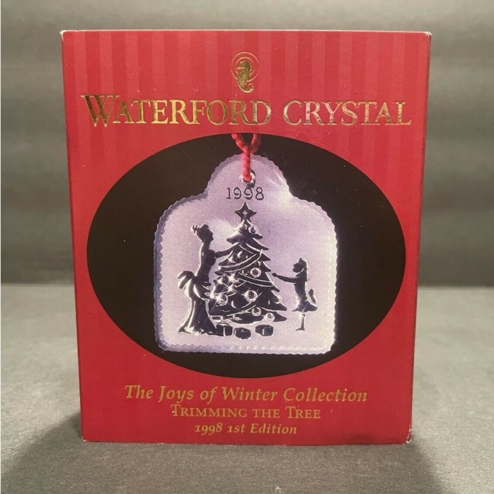 Waterford Crystal Vintage 1998 Christmas Ornament Joys of Winter 1st Edition